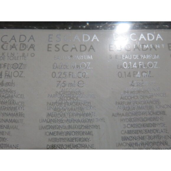 Escada Miniature Collection Gift Set Parfum Retired Collectible Set HTF Rare - Picture 4 of 8